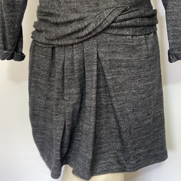 Isabel Marant Etoile Dress Charcoal Gray Mini Sweater Dress NWOT~Sz 0 - Picture 4 of 8